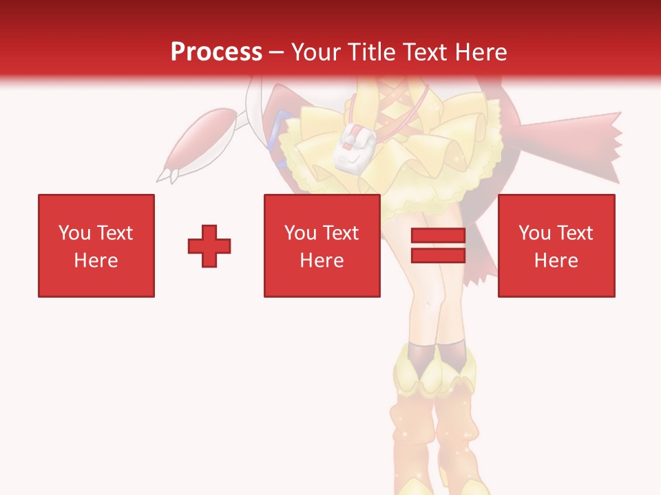 A Girl In A Yellow Dress Is Flying PowerPoint Template