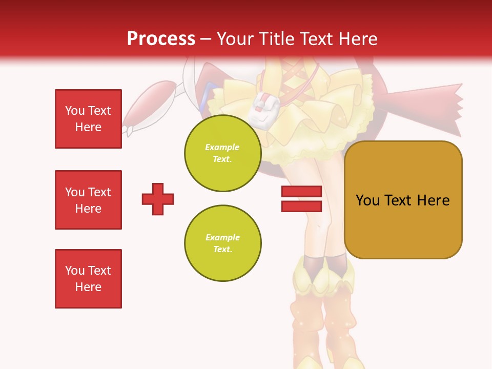 A Girl In A Yellow Dress Is Flying PowerPoint Template
