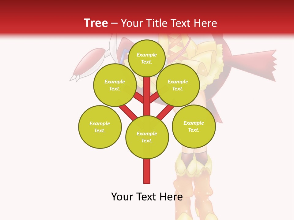 A Girl In A Yellow Dress Is Flying PowerPoint Template