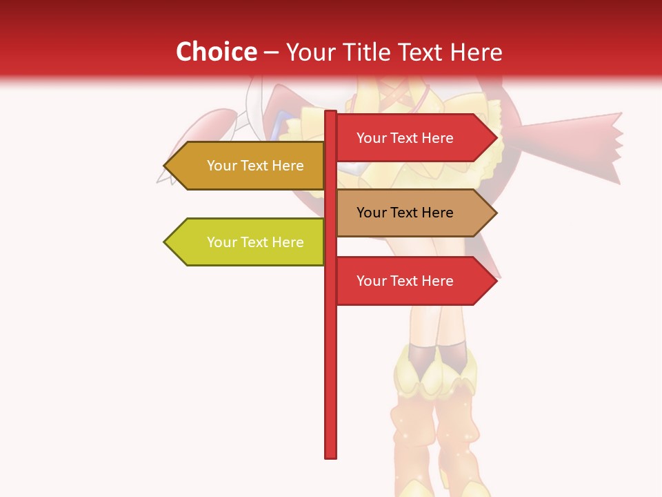 A Girl In A Yellow Dress Is Flying PowerPoint Template