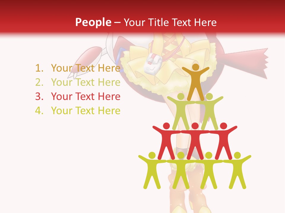 A Girl In A Yellow Dress Is Flying PowerPoint Template