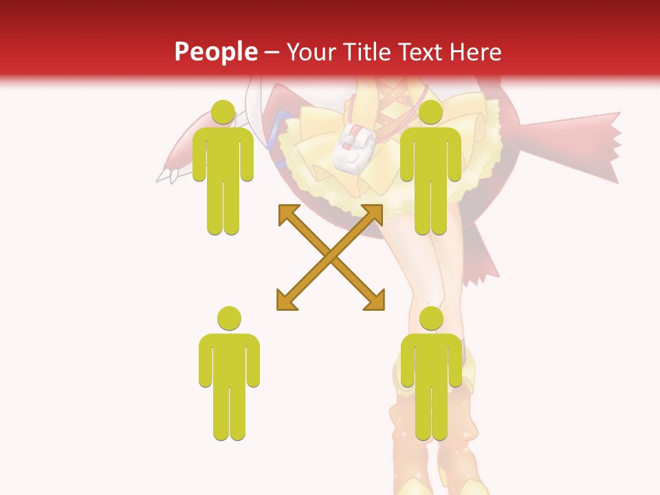 A Girl In A Yellow Dress Is Flying PowerPoint Template