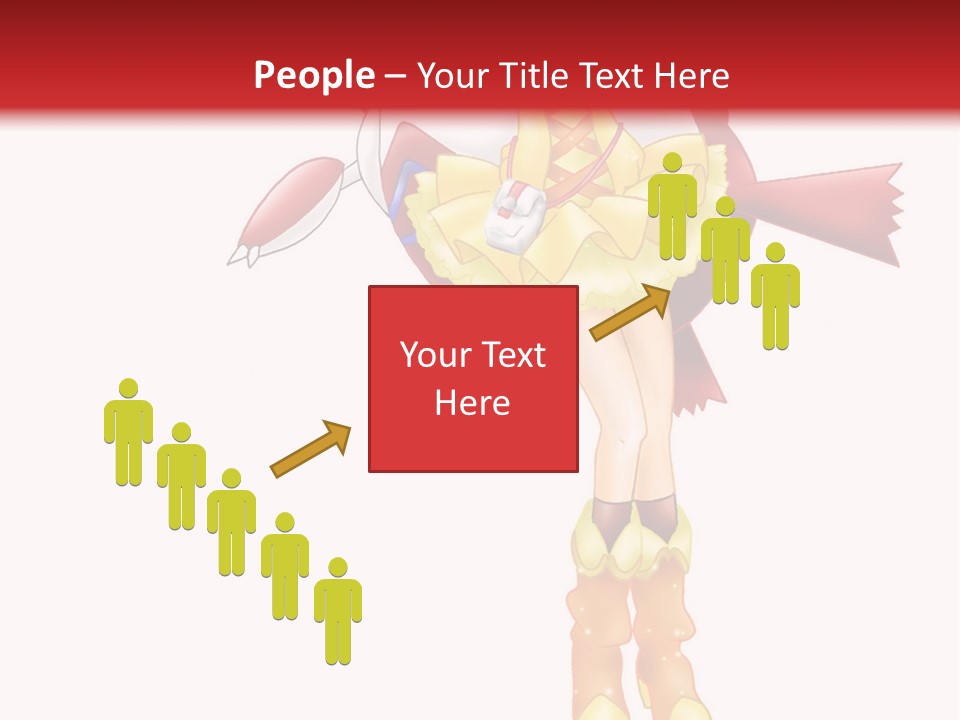 A Girl In A Yellow Dress Is Flying PowerPoint Template