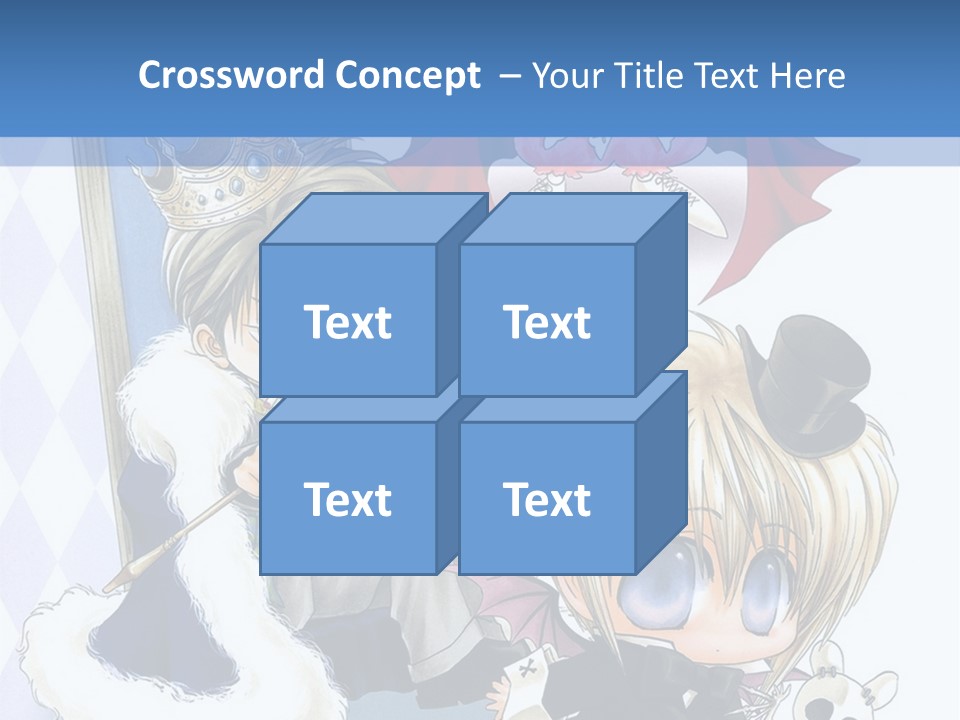 A Group Of Anime Characters Sitting Next To Each Other PowerPoint Template
