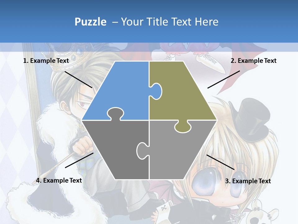 A Group Of Anime Characters Sitting Next To Each Other PowerPoint Template