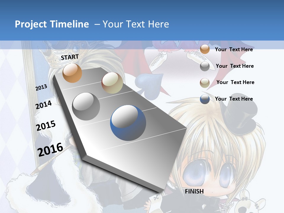 A Group Of Anime Characters Sitting Next To Each Other PowerPoint Template