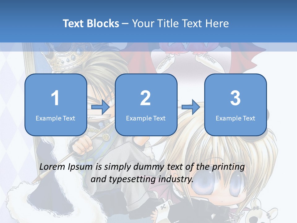 A Group Of Anime Characters Sitting Next To Each Other PowerPoint Template