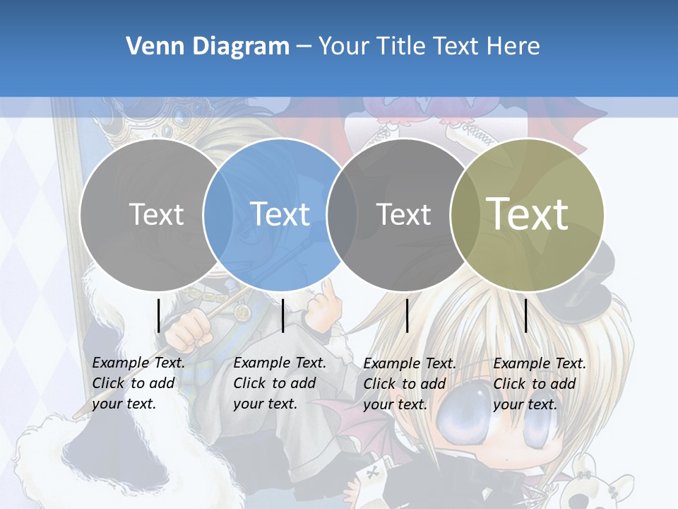 A Group Of Anime Characters Sitting Next To Each Other PowerPoint Template