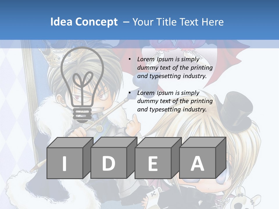 A Group Of Anime Characters Sitting Next To Each Other PowerPoint Template