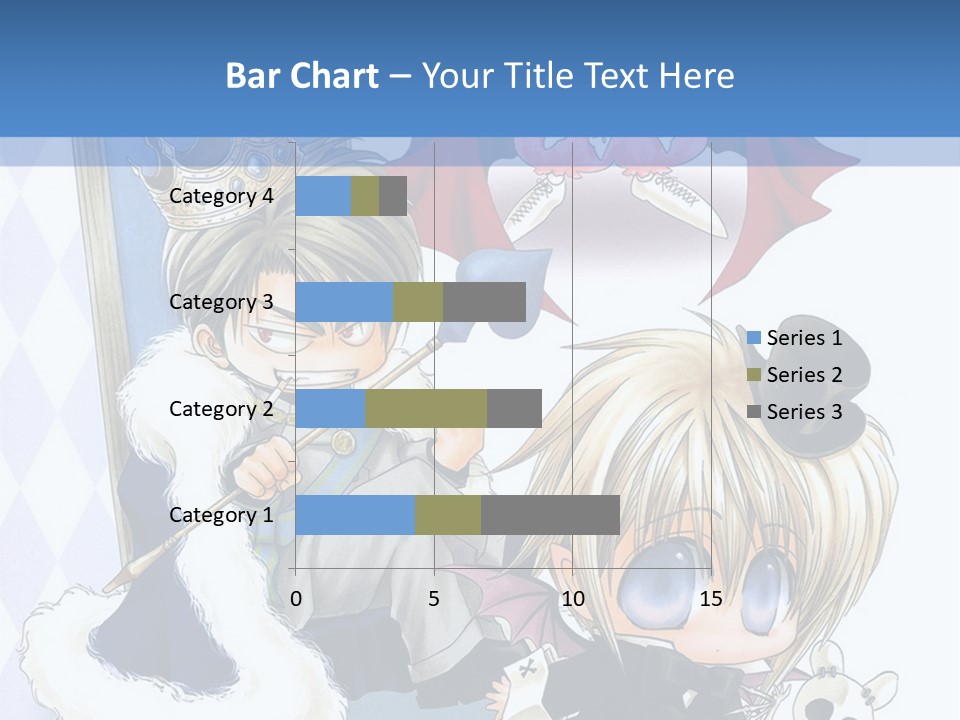 A Group Of Anime Characters Sitting Next To Each Other PowerPoint Template