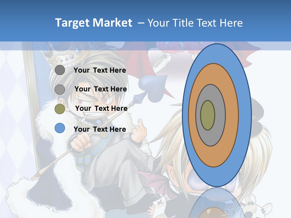 A Group Of Anime Characters Sitting Next To Each Other PowerPoint Template