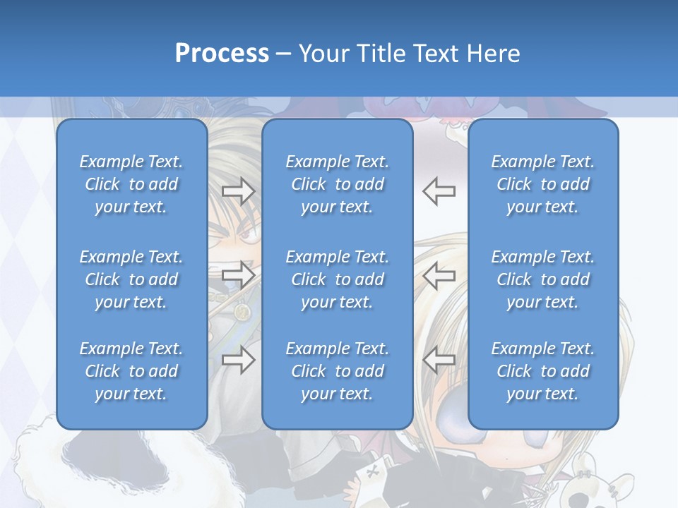 A Group Of Anime Characters Sitting Next To Each Other PowerPoint Template