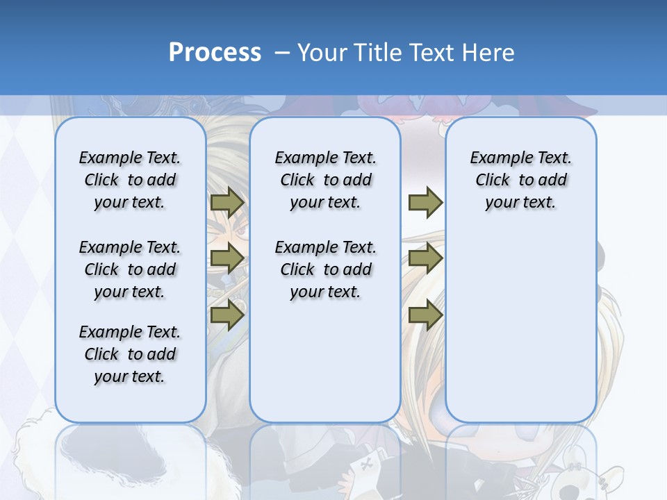 A Group Of Anime Characters Sitting Next To Each Other PowerPoint Template