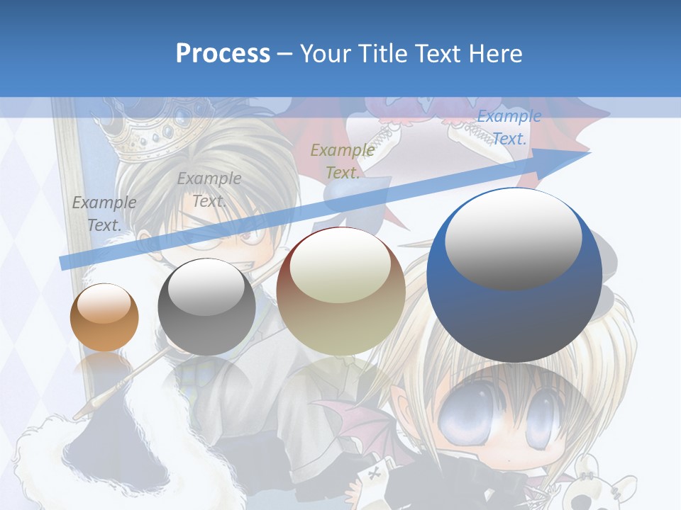 A Group Of Anime Characters Sitting Next To Each Other PowerPoint Template
