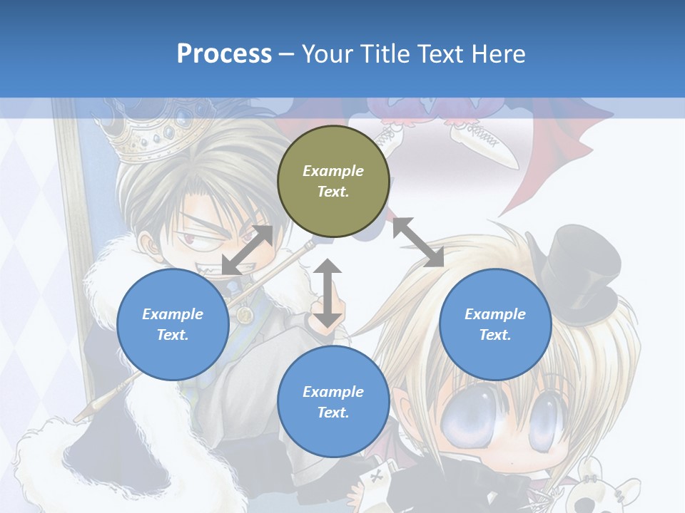 A Group Of Anime Characters Sitting Next To Each Other PowerPoint Template