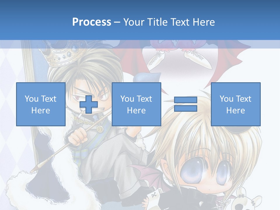 A Group Of Anime Characters Sitting Next To Each Other PowerPoint Template