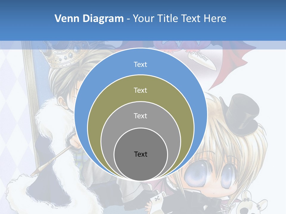 A Group Of Anime Characters Sitting Next To Each Other PowerPoint Template