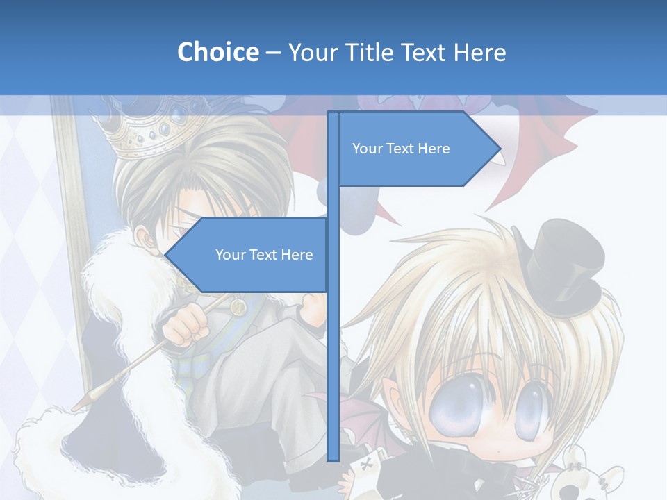 A Group Of Anime Characters Sitting Next To Each Other PowerPoint Template