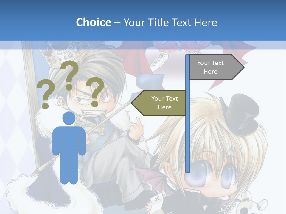A Group Of Anime Characters Sitting Next To Each Other PowerPoint Template