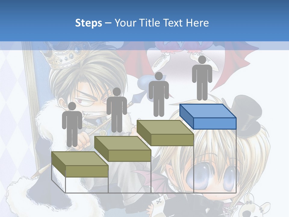 A Group Of Anime Characters Sitting Next To Each Other PowerPoint Template