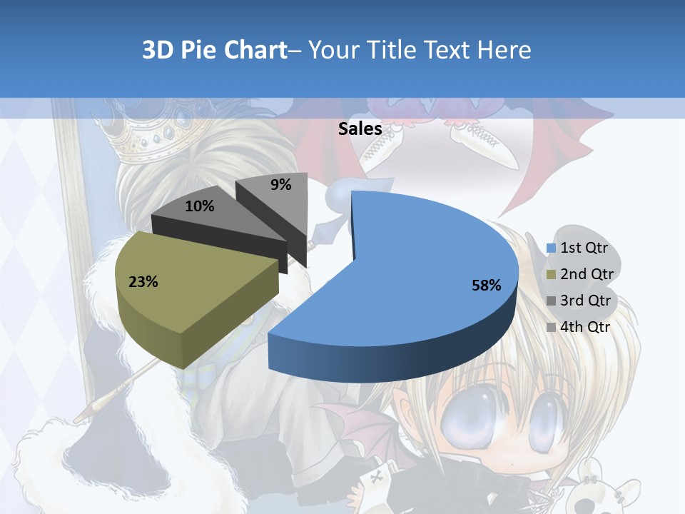 A Group Of Anime Characters Sitting Next To Each Other PowerPoint Template