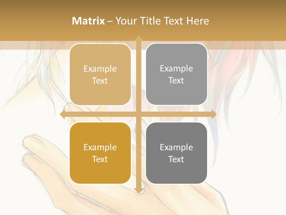 A Anime Character With Pink Hair And Blue Eyes PowerPoint Template