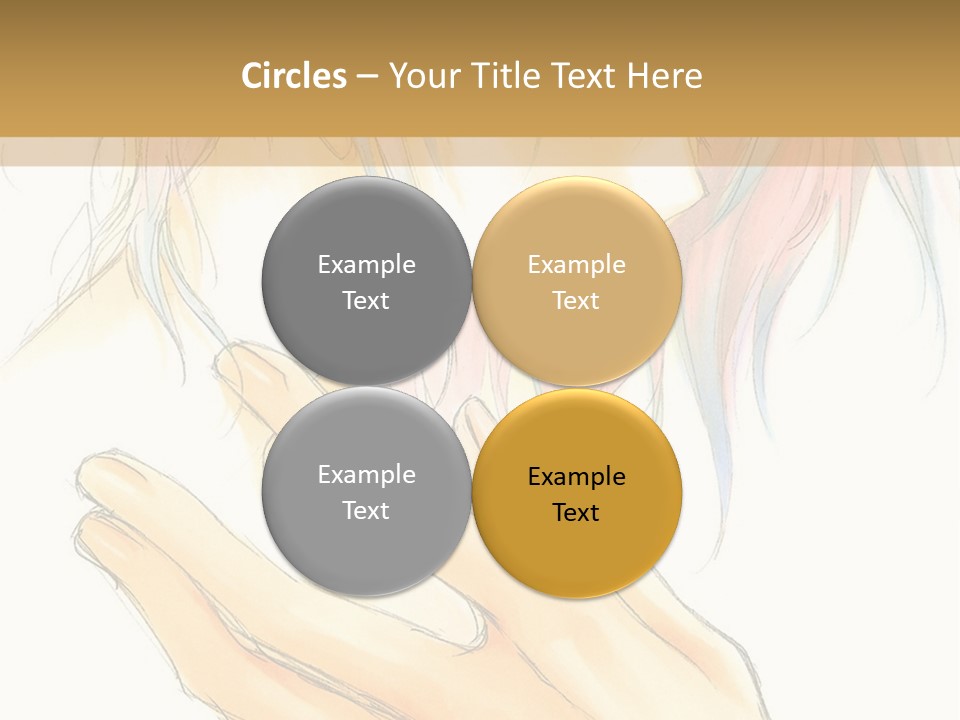 A Anime Character With Pink Hair And Blue Eyes PowerPoint Template