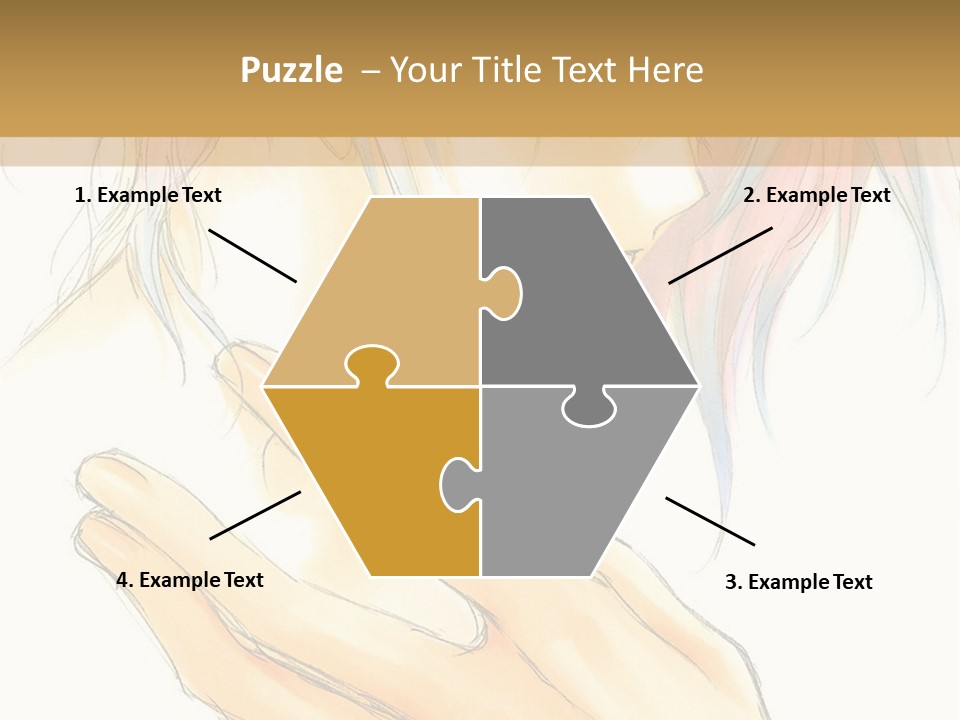 A Anime Character With Pink Hair And Blue Eyes PowerPoint Template