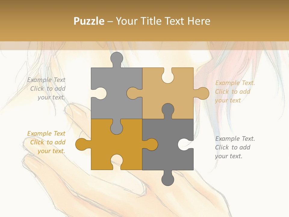 A Anime Character With Pink Hair And Blue Eyes PowerPoint Template