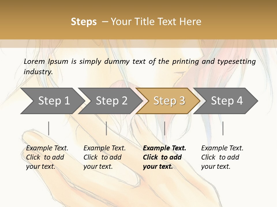 A Anime Character With Pink Hair And Blue Eyes PowerPoint Template