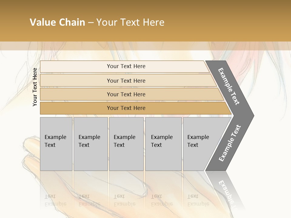 A Anime Character With Pink Hair And Blue Eyes PowerPoint Template