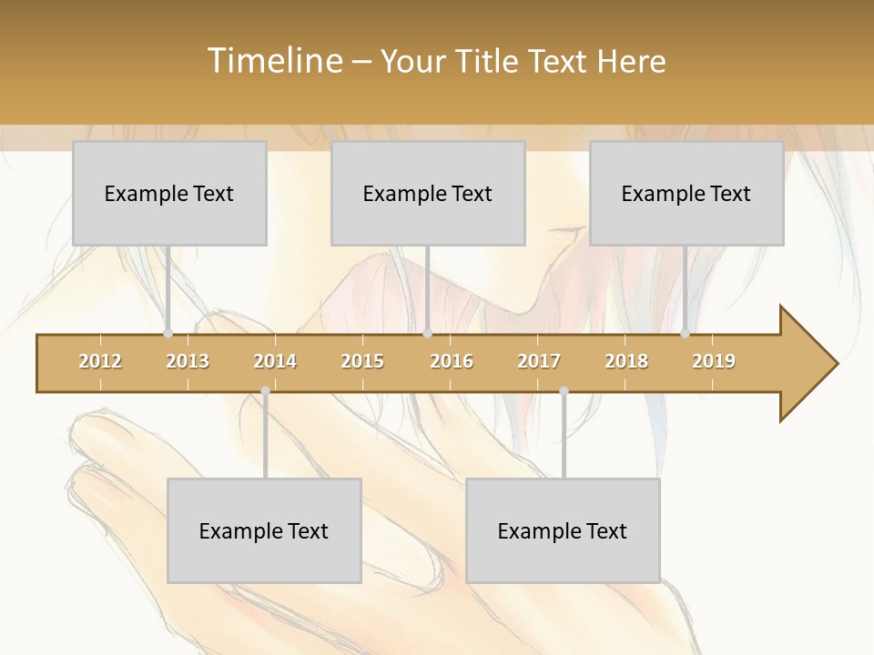 A Anime Character With Pink Hair And Blue Eyes PowerPoint Template