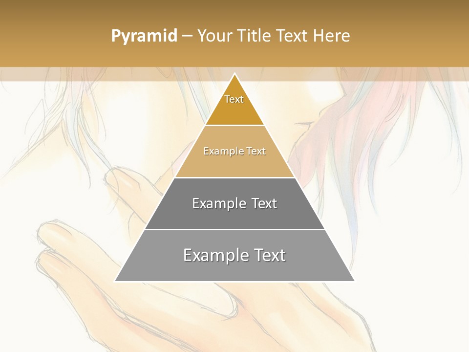 A Anime Character With Pink Hair And Blue Eyes PowerPoint Template