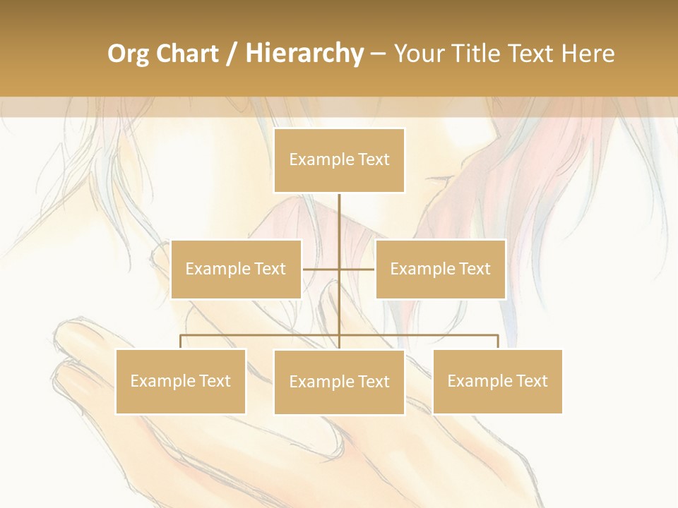 A Anime Character With Pink Hair And Blue Eyes PowerPoint Template