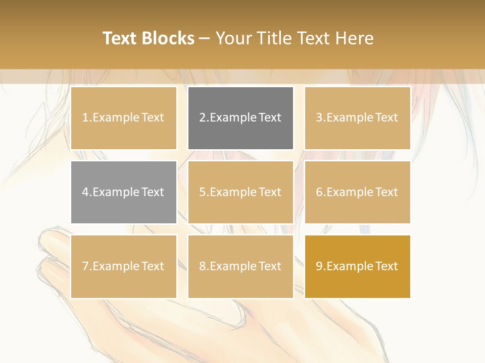 A Anime Character With Pink Hair And Blue Eyes PowerPoint Template