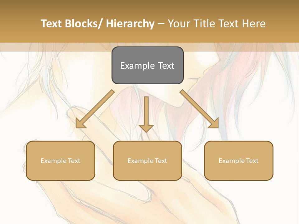 A Anime Character With Pink Hair And Blue Eyes PowerPoint Template