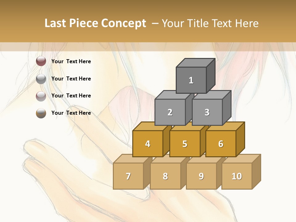 A Anime Character With Pink Hair And Blue Eyes PowerPoint Template