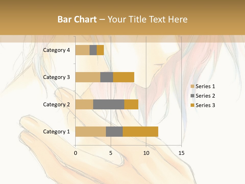 A Anime Character With Pink Hair And Blue Eyes PowerPoint Template