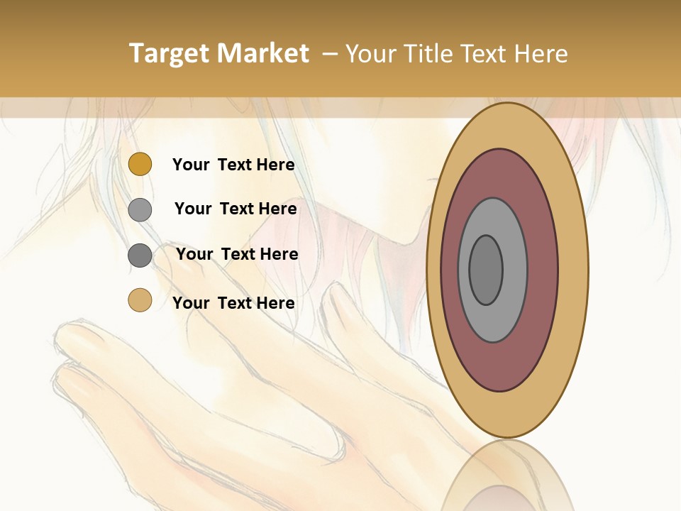 A Anime Character With Pink Hair And Blue Eyes PowerPoint Template
