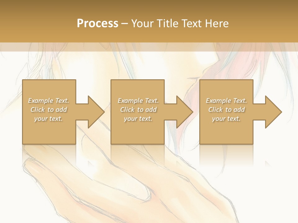 A Anime Character With Pink Hair And Blue Eyes PowerPoint Template