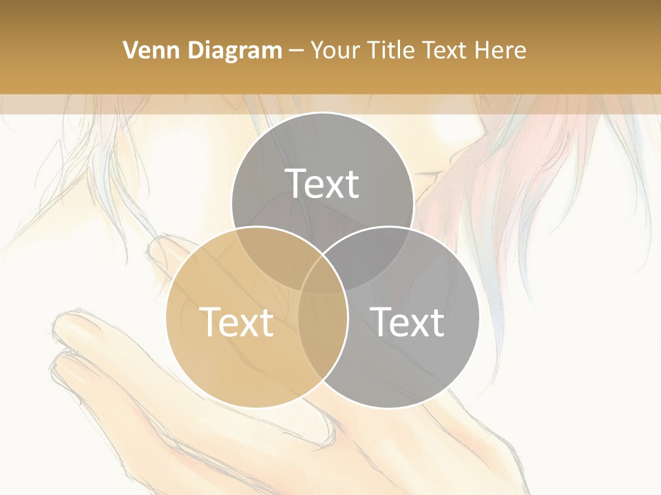 A Anime Character With Pink Hair And Blue Eyes PowerPoint Template