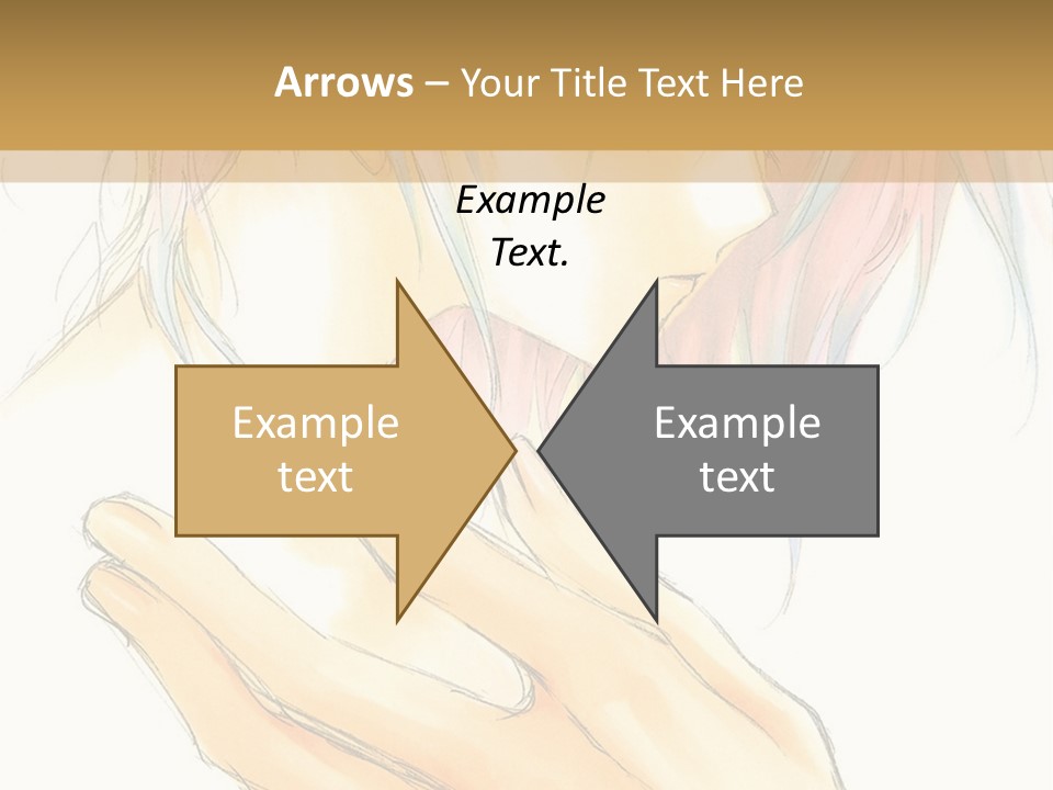 A Anime Character With Pink Hair And Blue Eyes PowerPoint Template