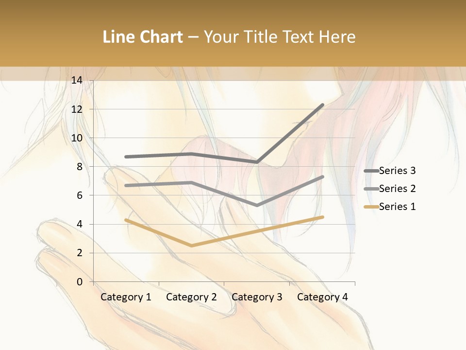 A Anime Character With Pink Hair And Blue Eyes PowerPoint Template