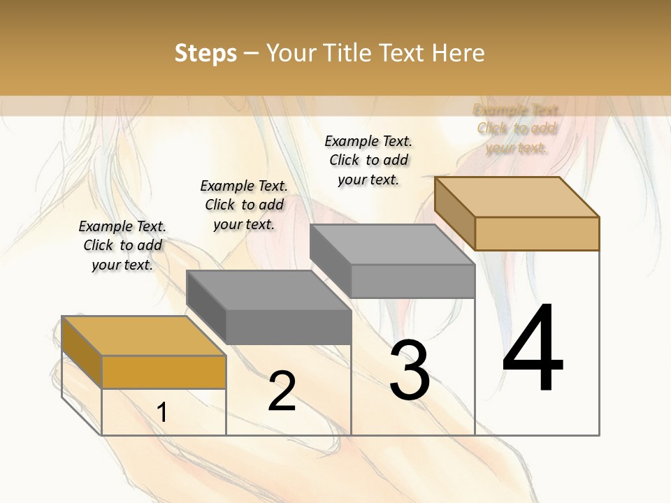 A Anime Character With Pink Hair And Blue Eyes PowerPoint Template