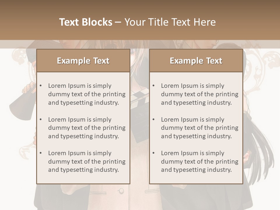 A Group Of People Standing Next To Each Other PowerPoint Template