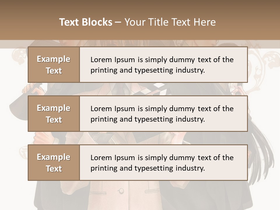 A Group Of People Standing Next To Each Other PowerPoint Template