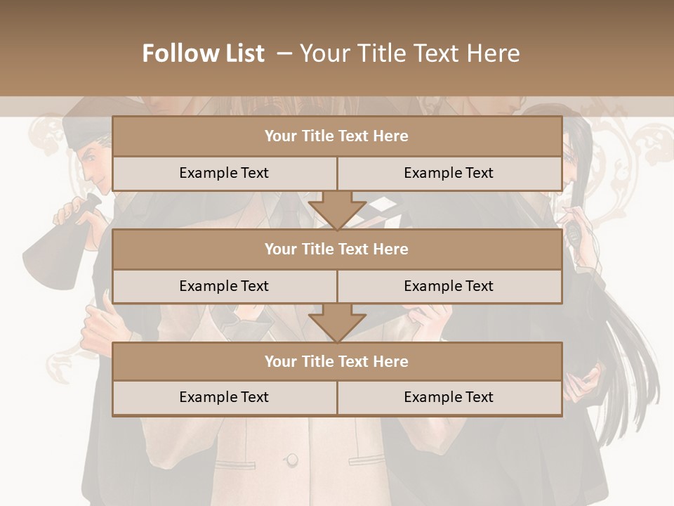 A Group Of People Standing Next To Each Other PowerPoint Template