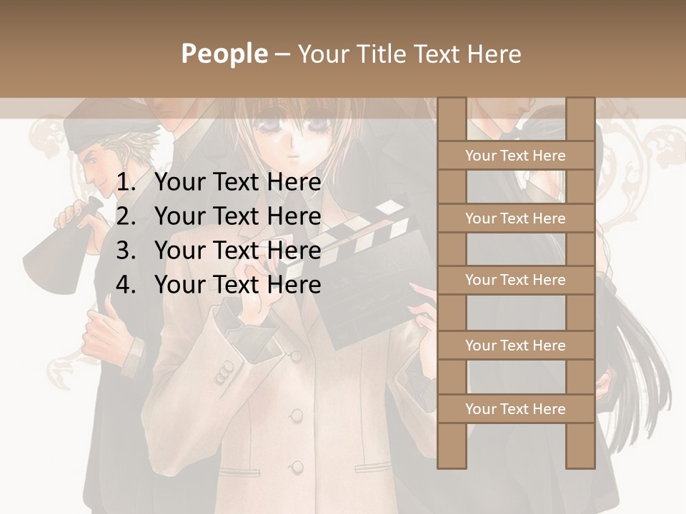 A Group Of People Standing Next To Each Other PowerPoint Template