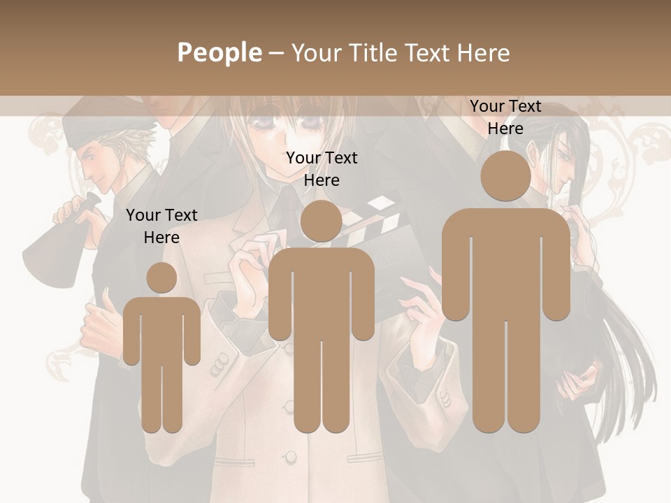 A Group Of People Standing Next To Each Other PowerPoint Template
