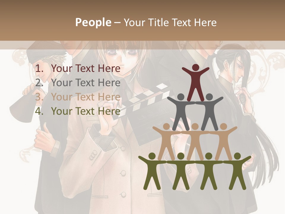 A Group Of People Standing Next To Each Other PowerPoint Template